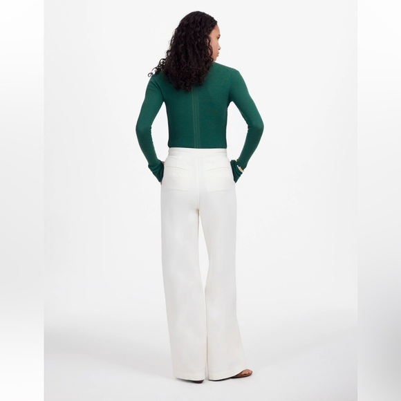 NWT Madewell The Harlow Wide-Leg Jean White - Picture 3 of 7